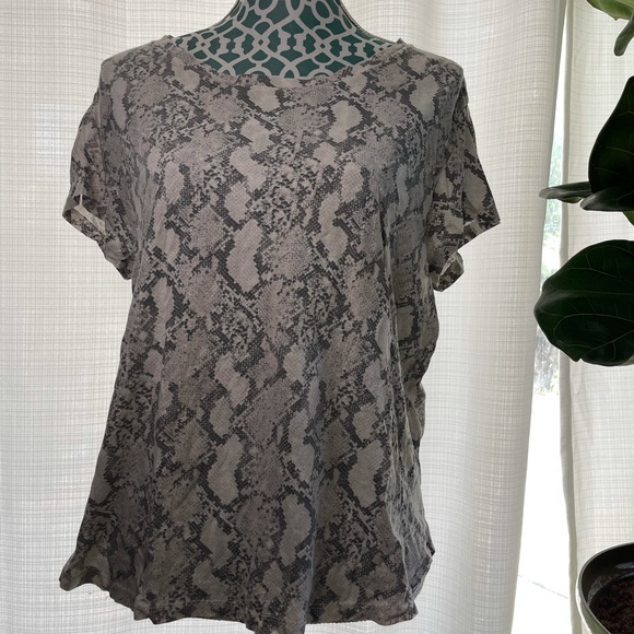 H&M Snakeprint Gray T Shirt - Picture 3 of 9